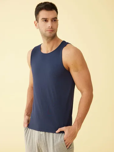 Vista 2 de Latuza Camiseta sin mangas de viscosa para hombre