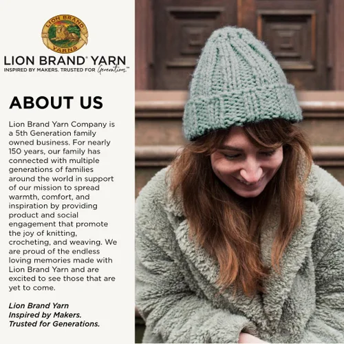 Vista 8 de Lion Brand Yarn - Ovillo de lana Wool-Ease Thick & Quick color fuerza aérea Super Bulky Wool Acrylic Blend Fiber for Soft Hats, Sweaters, Chunky