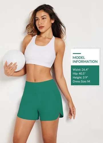Vista 93 de baleaf Traje de baño de cintura alta de 3, 5, 7, 9 pulgadas, para mujer, de secado rápido, con bolsillos