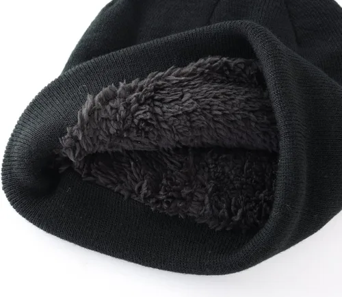 Vista 6 de Home Prefer Gorro de punto para niños y niñas, gorro de invierno Sherpa para niños pequeños