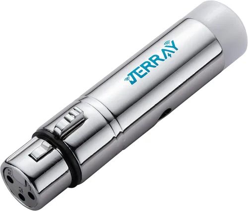 Vista 2 de JERRAY DMX512 inalámbrico 1 unids receptor hembra XLR 2.4G iluminación LED para escenario PAR fiesta luz control de iluminación plata