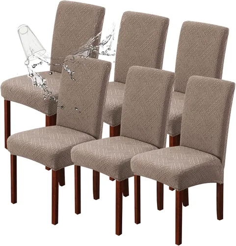 Vista 63 de Genina Fundas impermeables para sillas Parsons de comedor, fundas elásticas para sillas Parsons para comedor, cocina, funda protectora para silla
