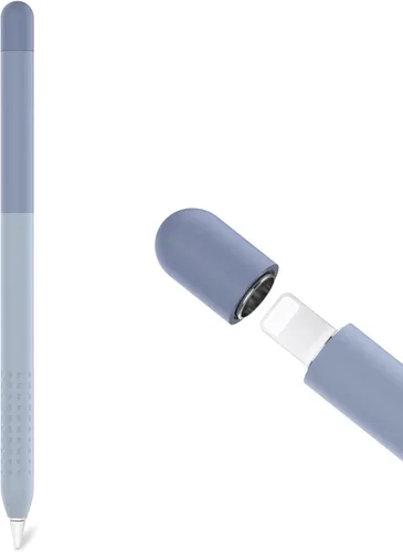Vista 13 de Delidigi Funda de silicona para Apple Pencil de 1ª generación, cubierta de Verde profundo