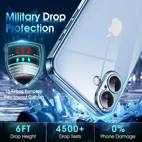 Vista 252 de Supdeal Funda cristalina transparente para iPhone 11, [No se amarillea] [Protección de la cámara] [Probado contra caídas de grado militar] Funda