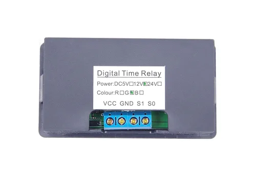 Vista 9 de Interruptor de relé automotriz de 1500 W CC 12 V (11-14 V), tablero de relé de retardo de tiempo digital con pantalla LED de doble