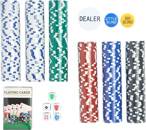 Vista 4 de 200291/DOM Texas Hold em Poker Case y 300 Chip Pro Champ Set, estándar, múltiple