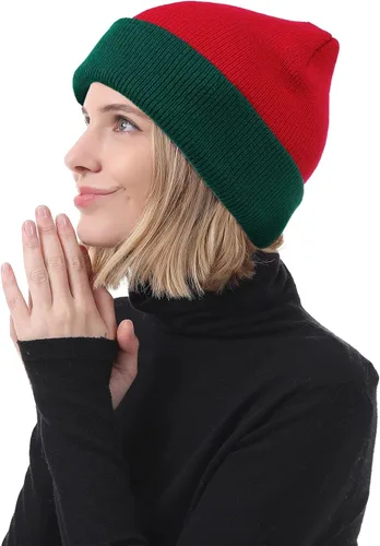 Vista 18 de American Trends Gorro para hombre y mujer, gorro de punto suave y lindo con diseño de calavera