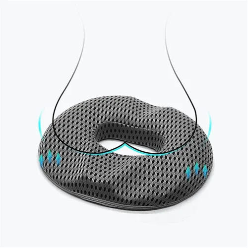 Vista 4 de Cojín hemmoroide para silla de oficina, almohada de alivio del dolor de ciática para sentarse, cojines de espuma viscoelástica prémium para aliviar
