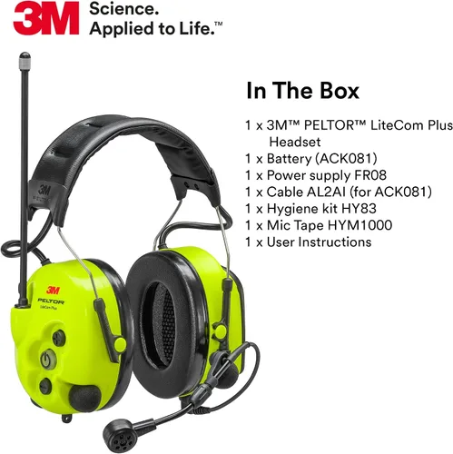 Vista 5 de 3M PELTOR LiteCom Plus - Auriculares, diadema estilo protección auditiva