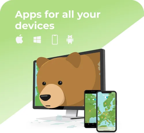 Vista 6 de TunnelBear VPN Software, 1-Year Subscription, Unlimited Data and Devices