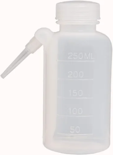 Vista 3 de Botella de lavado WB250-10, graduada, polietileno, capacidad de 8.5 fl oz, paquete de 10.