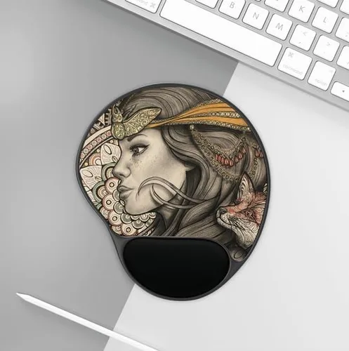 Vista 2 de Mouse Pad With Wrist Rest (Nature Ethereal)