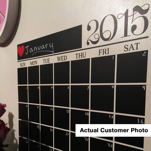 Vista 4 de Calendario moderno de 2019 con pizarra para pared, un producto Todeco