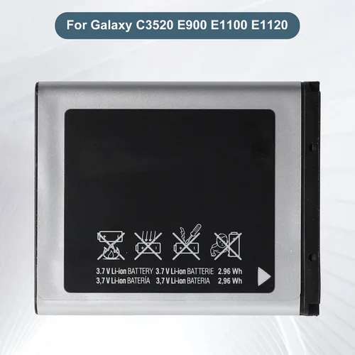 Vista 3 de Batería de repuesto AB463446BU compatible con Samsung Galaxy C3520 E900 E1100 E1120, 800mAh 3.7V, con kit de herramientas de reparación