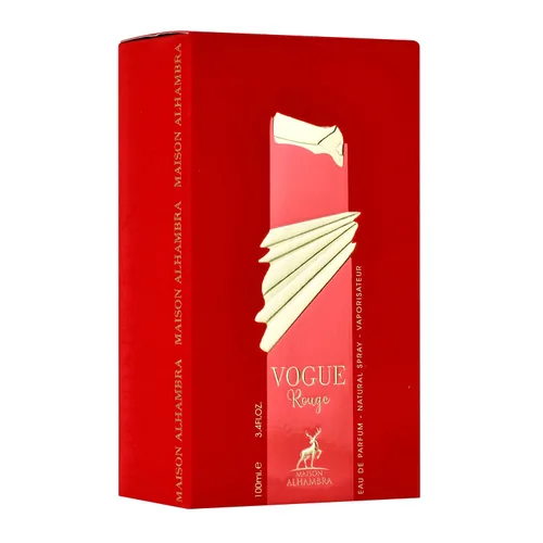 Vista 3 de Maison Alhambra Vogue Rouge - Eau de Parfum en espray para mujer, 3.4 onzas / 3.4 fl oz