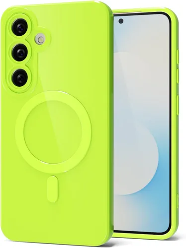 Vista 74 de Svanove Funda magnética de silicona para Samsung Galaxy S22, compatible con Magsafe, bonita funda para mujer, goma de gelatina brillante delgada