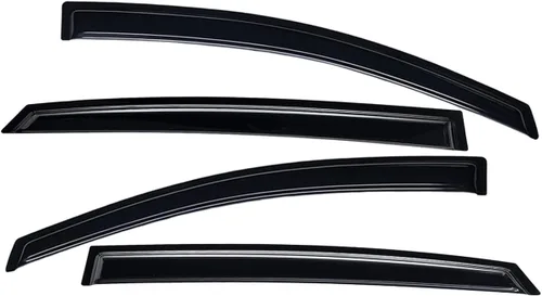 Vista 3 de Lightronic Visera de ventana de ventilación automática extra duradera para montaje exterior, compatible con Subaru XV CrossTrek 2013-2015, CrossTrek