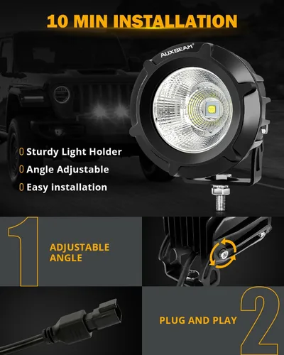 Vista 6 de AUXBEAM - Faro LED de 3.5 pulgadas para automóvil