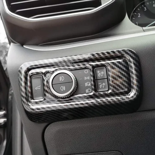 Vista 8 de RUIHE Cubierta de interruptor de maletero de color de fibra de carbono, ajuste de luz para Ford Explorer 2020 2021 2022 2023 2024 2025