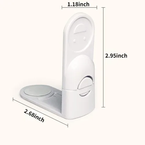 Vista 2 de Paquete de 2 correas de seguridad para niños, cerraduras de bebé para armarios y cajones, inodoro y más. Almohadillas adhesivas 3M. Fácil