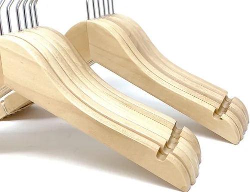Vista 2 de Perchas para niños (madera natural, perchas para bebés/niños pequeños NB-4T)