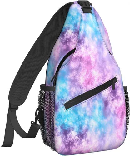 Vista 19 de Famame Mochila bandolera para el pecho, bolsa de hombro, gimnasio, ciclismo, viajes, senderismo, mochila para hombres y mujeres.., MultiColor1