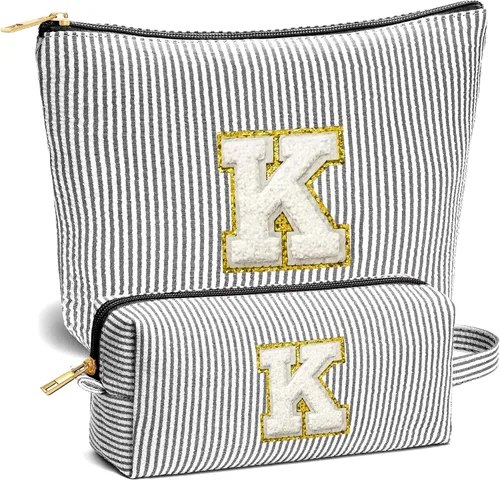 Vista 61 de Set de Bolsos de Maquillaje de Viaje - Bolso Inicial de Aseo de Viaje, Bolso de Cosméticos Portátil Bolso de Maquillaje de Viaje con Artículos Azul
