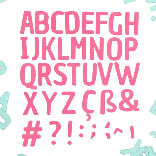 Vista 10 de Craftelier - Set 39 Uppercase Letter and Symbol Dies for Card Making, Scrapbooking and Crafting Projects Compatible with Various Die Cutting