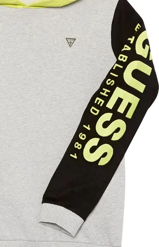 Vista 3 de GUESS Sudadera activa de rizo francés de manga larga para niños