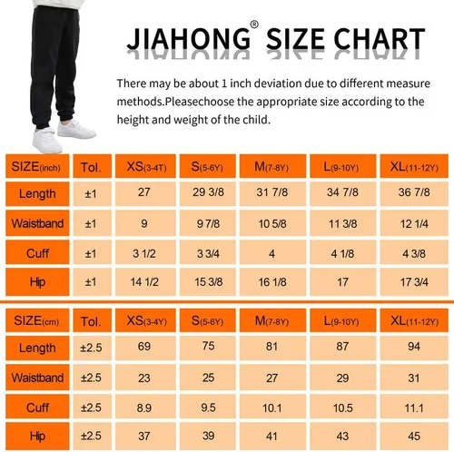 Vista 6 de JIAHONG Pantalones deportivos de forro polar para niños, pantalones deportivos suaves cepillados, pantalones casuales lisos para niños o niñas de 3