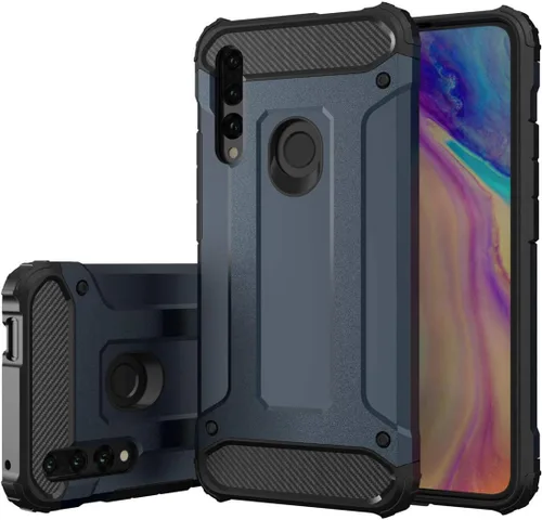 Vista 6 de Asuwish Funda compatible con Huawei Y9 Prime 2019/Honor 9X/P Smart Z y protector de pantalla de vidrio templado, accesorios de doble capa protectora