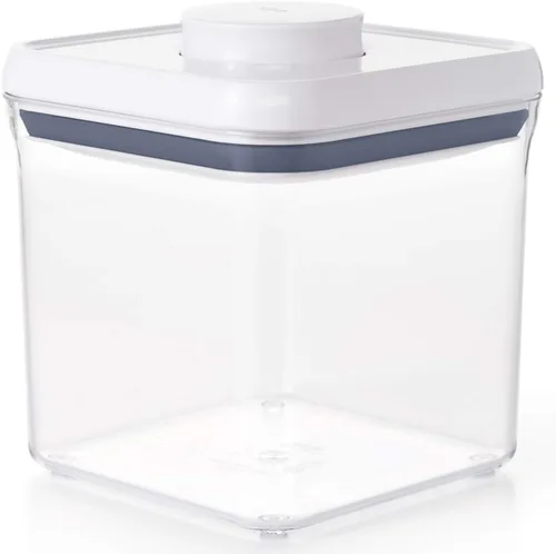Vista 8 de OXO Good Grips POP - Recipiente hermético de almacenamiento de alimentos, Spices & Herbs (0.3 Qt), Blanco