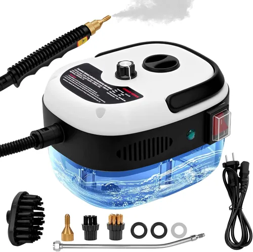 Vista 10 de Limpiador de vapor de 2500W para hogar y automóvil, vaporizador de mano de calentamiento en 15s para limpieza, limpiadores de vapor portátiles
