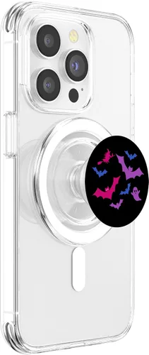 Vista 3 de Bi Pride Halloween Sutil Bisexual LGBTQ Otoño Otoño PopSockets MagSafe PopGrip para iPhone