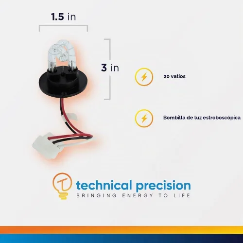 Vista 2 de Technical Precision Repuesto de luz estroboscópica para bombilla Whelen
