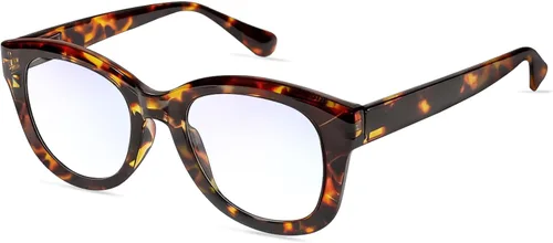 Vista 10 de Blue Light Glasses for Women and Men, 99% UV Blocking Square Frame Negro