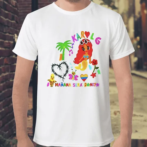 Vista 2 de Karols G - Camiseta bonita de Karols G Mananas Sera con capucha, sudadera para hombres y mujeres, regalo para fanáticos de Karols G, color negro