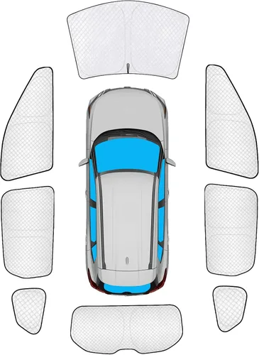 Vista 48 de KMF 6 piezas de parasoles gruesos para Mazda 3 Hatchback (No Sedán) 2014-2018 Accesorios, parasoles completos para parabrisas y ventanas de coche