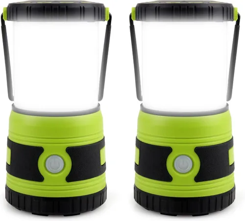 Vista 10 de Lámpara LED de campamento súper brillante de 1500 lúmenes, 4 modos de luz, reflector regulable, lámpara de emergencia alimentada por batería