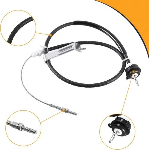 Vista 6 de Kit de cable cuadrante de embrague para Ford Mustang Endxedo 1996-2004 Kit de ajustador de firewall cuadrante de embrague de aluminio con triple