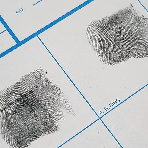 Vista 5 de Crime Scene Tarjetas de huellas dactilares, solicitante FD-258 (paquete de 250)