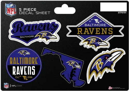 Vista 17 de Rico Industries NFL - Hoja de adhesivos (5 unidades)