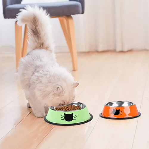 Vista 6 de Legendog Tazón para mascotas de acero inoxidable antideslizante base de goma para perros Tazón de gato GR O PP