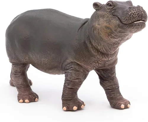 Vista 3 de Papo - Figura realista de hipopótamo bebé - A partir de 3 años - Colección Wild Life - Juego educativo de animales jóvenes - Juguete de idea