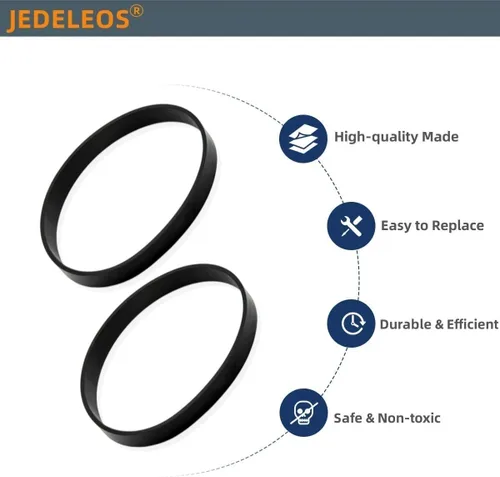 Vista 2 de JEDELEOS Correas de repuesto para limpiador de alfombras Bissell ProHeat 2X Revolution Pet (Pro), modelo 1548, 1551, 1986, 1964, 2007, 2007P, serie