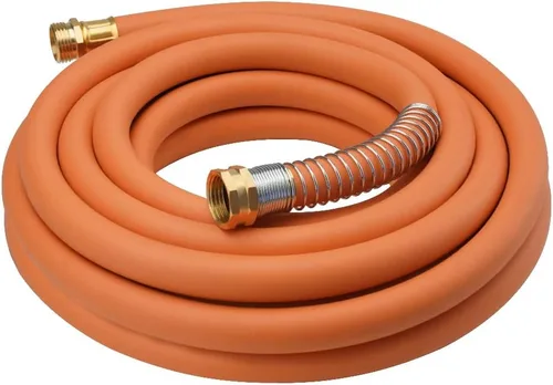 Vista 42 de Wiseflow Leader Hose Manguera de agua resistente de 3 x 5/8 pulgadas con accesorios de latón macho a hembra, extensor de manguera corta para carrete