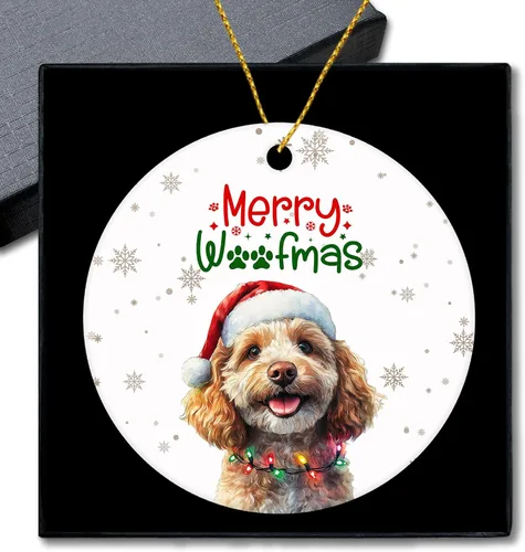 Vista 9 de Shiba Inu Gifts - Adornos navideños de cerámica para árbol y auto