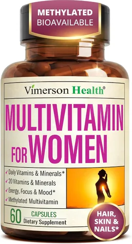 Vista 11 de Suplemento multivitamínico multimineral diario para hombres - Vitaminas A, C, E, D, B1, B2, B3, B5, B6, B12. Magnesio, biotina, espirulina, zinc.