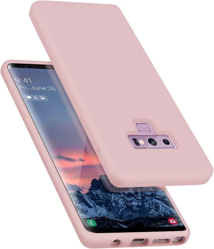 Vista 7 de Diseñada para Galaxy Note 9, silicona líquida de goma de gel a prueba de golpes, forro de tela de microfibra suave, compatible con Galaxy Note9