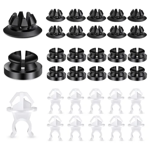 Vista 11 de GOOACC Clips de remache de nailon para guardabarros y protector de parachoques para GM, Ford y Chrysler 0.276 in, clips para carrocería